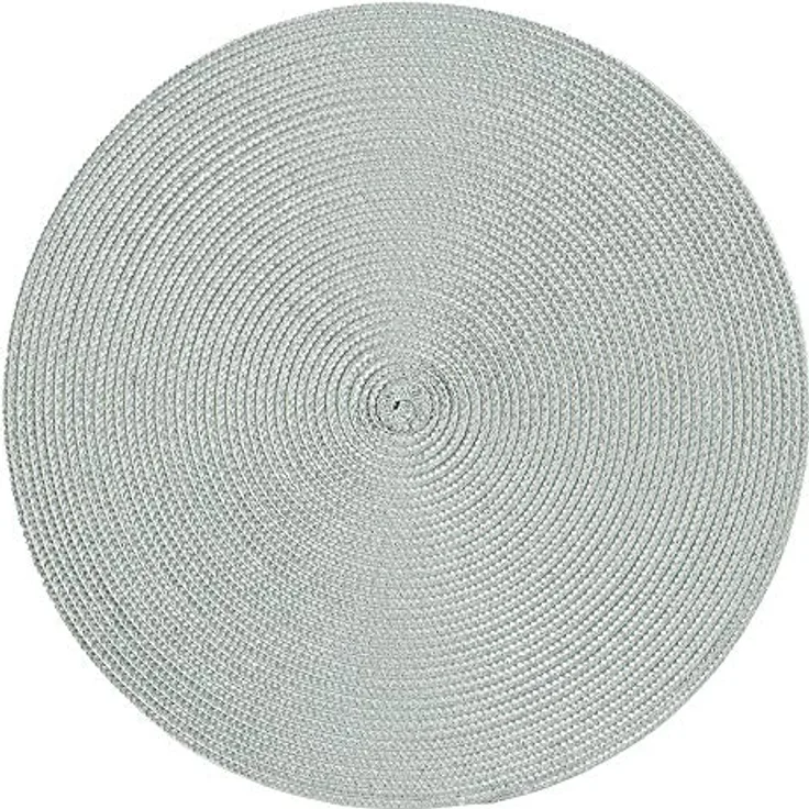 Haus und Deko Platzset Platzset rund ca. 35 cm Ø abwaschbar Bast Optik Tischset Platzdeckche, (1-St)