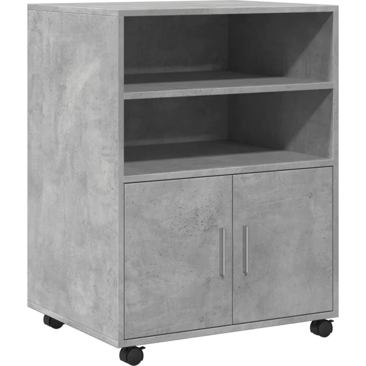 vidaXL Rollschrank Betongrau 60x48x81 cm Holzwerkstoff 853167 – Bild 1