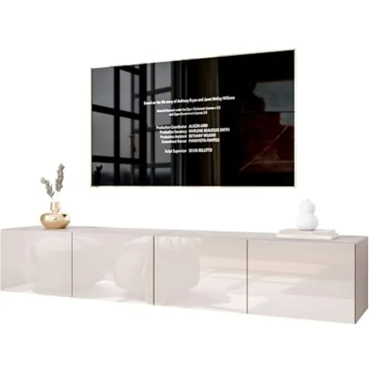 Lookway TV-Schrank COLGANTE KASCHMIR GLOSS 200 cm Hängeschrank mit Led Beluchtung (2x TV-Schrank) Breite: 200 cm