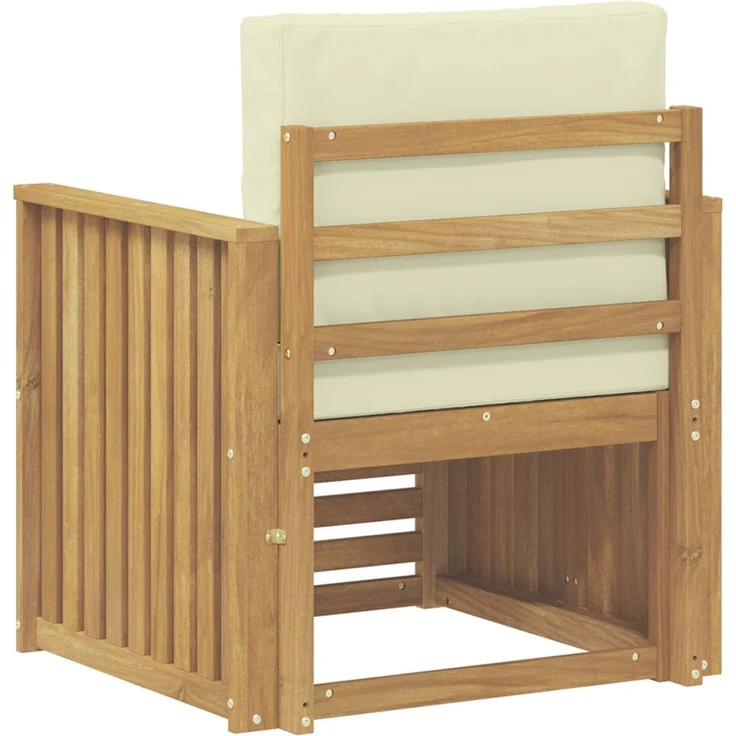 vidaXL Outdoor-Sofagarnitur Polyester Weiß 3439092 – Bild 5