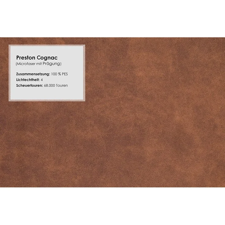 CAVADORE 2-Sitzer Küchensofa Malm, Sitzbank für Küche oder Esszimmer in Lederoptik, Inkl. Armteilverstellung, Federkern und moderner Kontrastnaht, 152 x 97 x 78, Mikrofaser: cognac – Bild 6