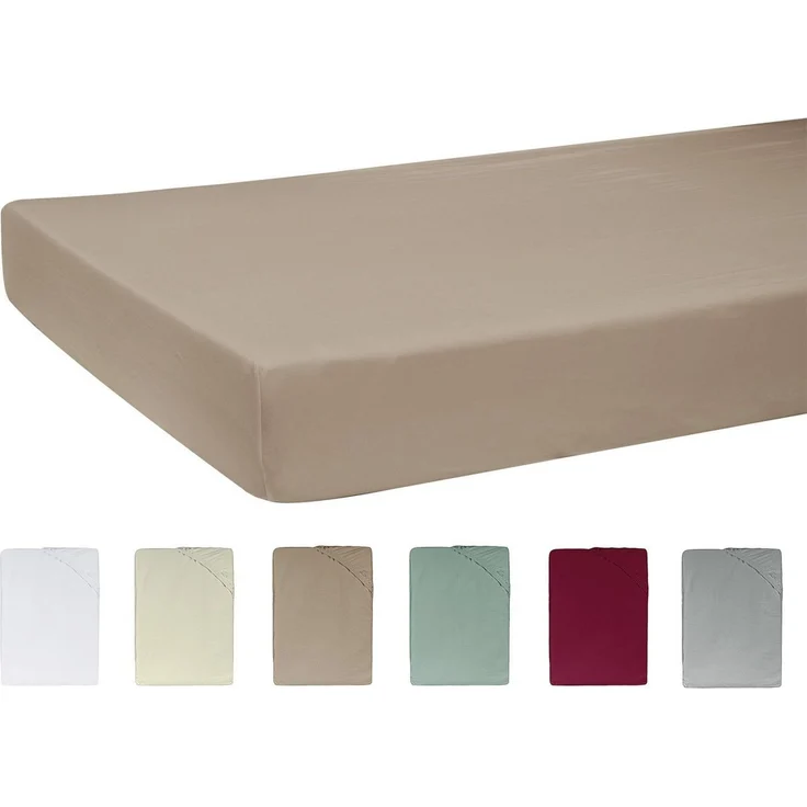 beties Spannbettlaken BasicSoft, Jersey, Gummizug: rundum, (1 Stück), Baby-Spannbetttuch 40x90 für Stubenwagen, Babywiege, Beistellbett usw. – Bild 1