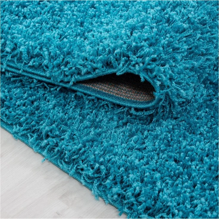 Carpettex Hochflor-Bettumrandung Unicolor - Einfarbig, Höhe 30 mm, (Bett-Set, 3-tlg, Bettvorlage), Schlafzimmer Teppich Bettumrandung Läufer Set 3 teilig – Bild 2