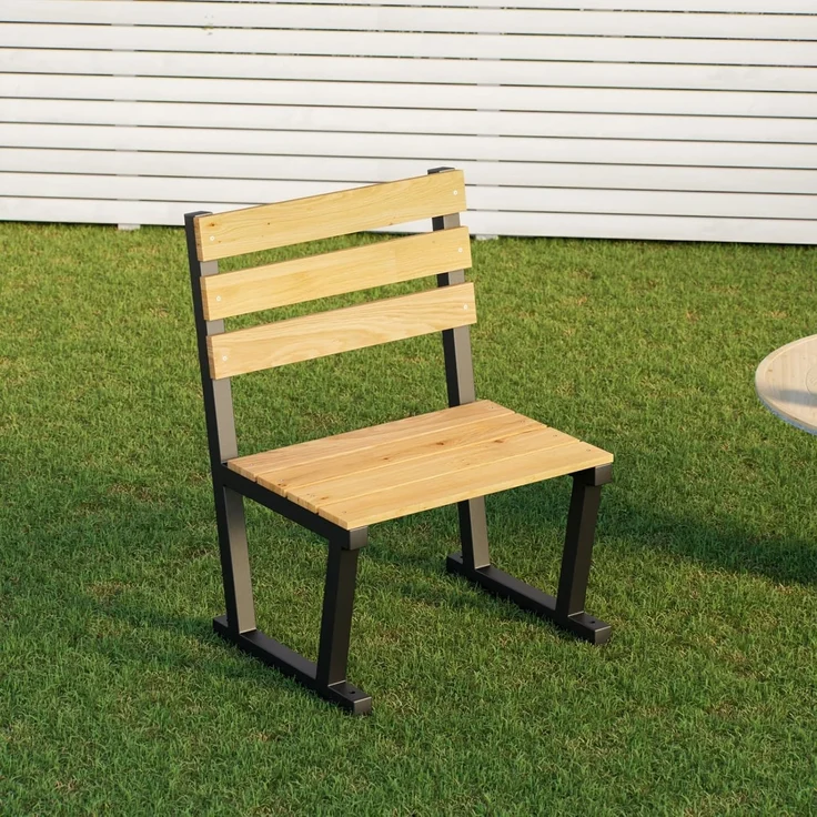 QLS Gartenbank Bankbeine BERLIN (Set 2 Stück, pulverbeschichtet), Bankgestell Bankfüße Beine aus Stahl schwarz – Bild 6