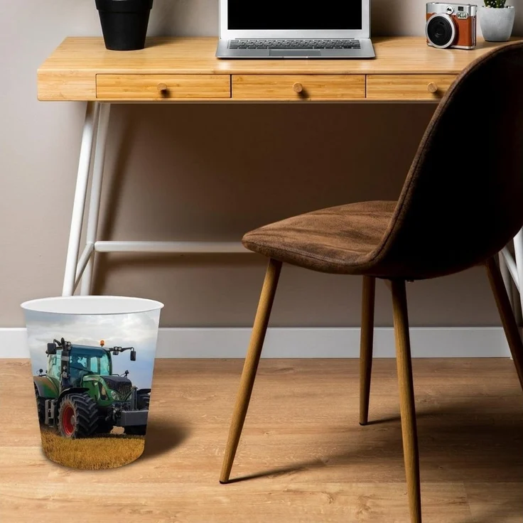 itenga Papierkorb itenga Papierkorb für Kinder - Motiv Traktor - ca. 11 Liter – Bild 2