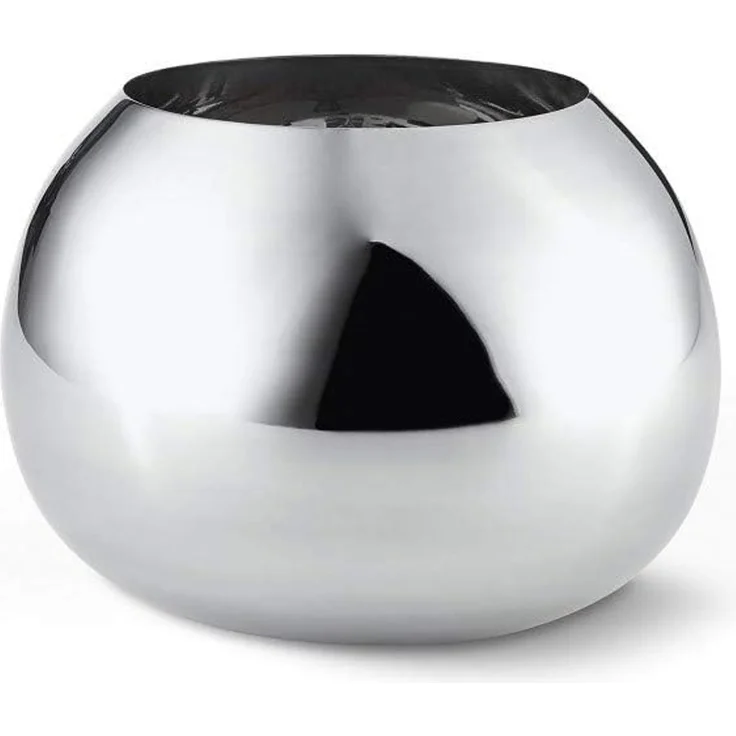 Bella Vase silber Ø 16 cm, Höhe 12 cm – Bild 2