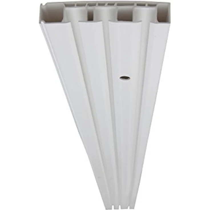 Garduna Gardinenstange Kunststoff Gardinenschiene, 1-/2-/3-läufig, weiß, 3-läufig, gebohrt, Kunststoff – Bild 3