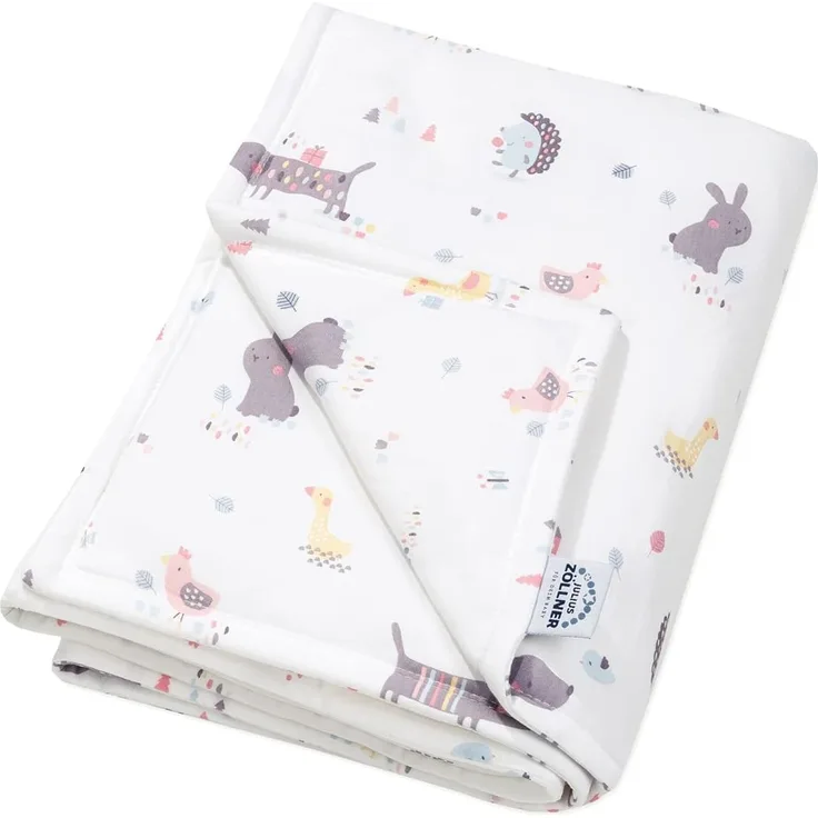 Julius Zöllner 'Crazy Animals' Jerseydecke gefüttert 70x100 cm