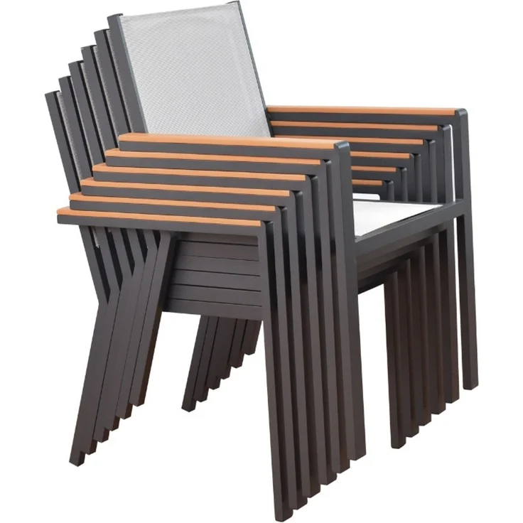 HOME DELUXE Gartenstuhl stapelbar SEDIA - 9erSet – Bild 7