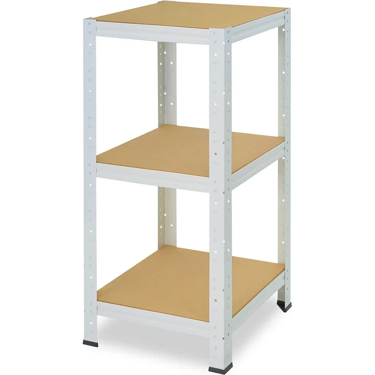 shelfplaza HOME 100x50x50 cm Schwerlastregal in weiß mit 3 Böden und 175 kg Traglast pro Boden – Bild 5