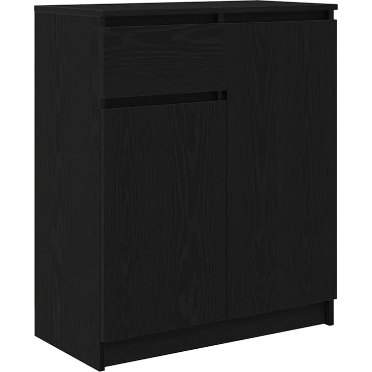 Sideboard, Kommode mit Schublade Schwarz Eichen-Optik 71x35x84 cm