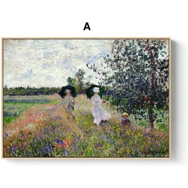 Poster Vintage Claude Monet · Deko Print ohne Rahmen - 40x30 cm / F – Bild 2