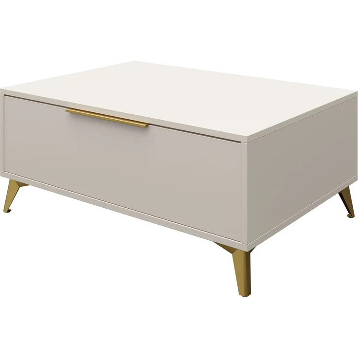 Couchtisch Xylix 1SZ mit Schublade (Farbe: Sandbeige) – Bild 5