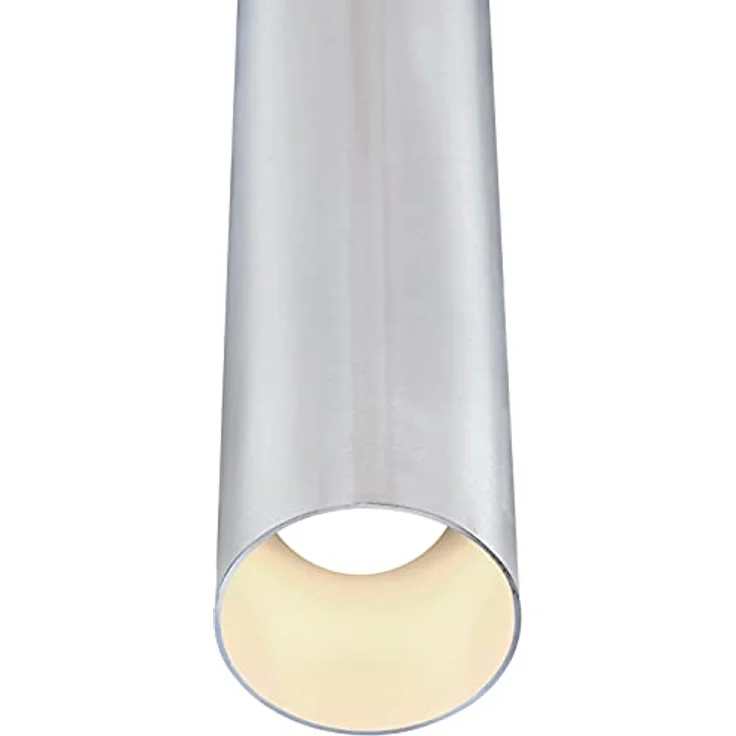 Westinghouse 6120040 Rayman, dimmbare 8-Watt LED-Pendelleuchte in gebürstetem Nickel, 560 Lumen, 3000K warmweiß, montierbar an Dachschrägen – Bild 2