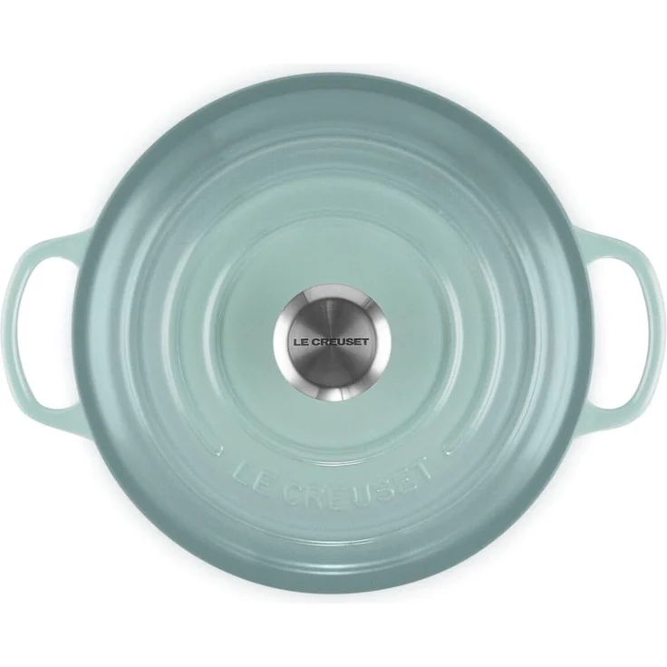 Le Creuset Signature Bräter rund 20 cm Sea Salt – Bild 4