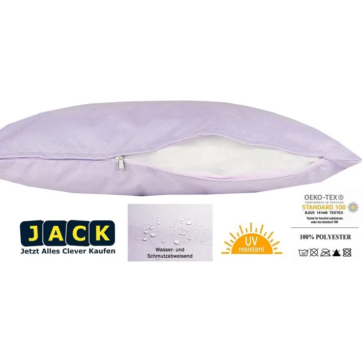 JACK Dekokissen JACK Outdoor Lounge Kissen 30x50 cm Dekokissen inkl. Füllung Wasserfest, mit Lotus-Effekt, Robust, Strapazierfähig, für Innen & Außen – Bild 3