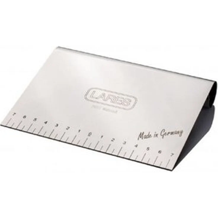 Lares Teigkarte Edelstahl 15 cm - Teigschaber Teigabstecher mit Maßangabe – Bild 4