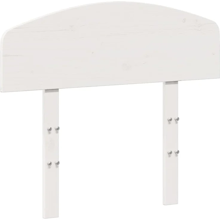 vidaXL Bett Kopfteil Weiß 75 cm Massivholz Kiefer (1-tlg)