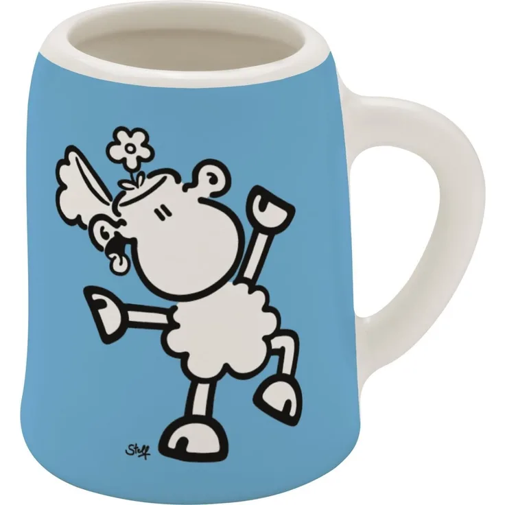 Schnapskrug Schnapsglas Stamper Keramik Sheepworld KLATSCHE 73851