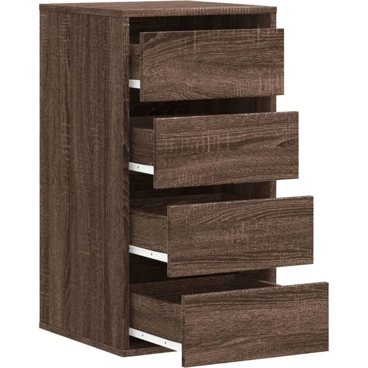 vidaXL Kommode Braun Eichen-Optik 40x41x76 cm Holzwerkstoff 852867 – Bild 4