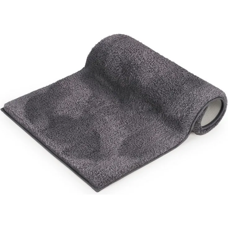 Blumtal Badematte rutschfester und weicher Badezimmerteppich, rutschsicher, strapazierfähig, waschbar, Polyester, Badvorleger in 50x80 cm - waschbar