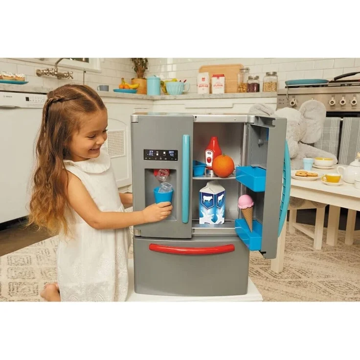 little tikes 651427E7C First Fridge - Interaktiver & Realistischer Kühlschrank - Mit Licht & Geräuschen - Schein-Spielgerät für Kinder – Bild 3