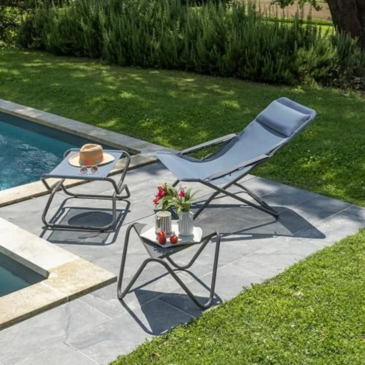 Lafuma Mobilier Lafuma Möbelablage Fußstütze/Hocker, Ozean II, Einheitsgröße – Bild 2