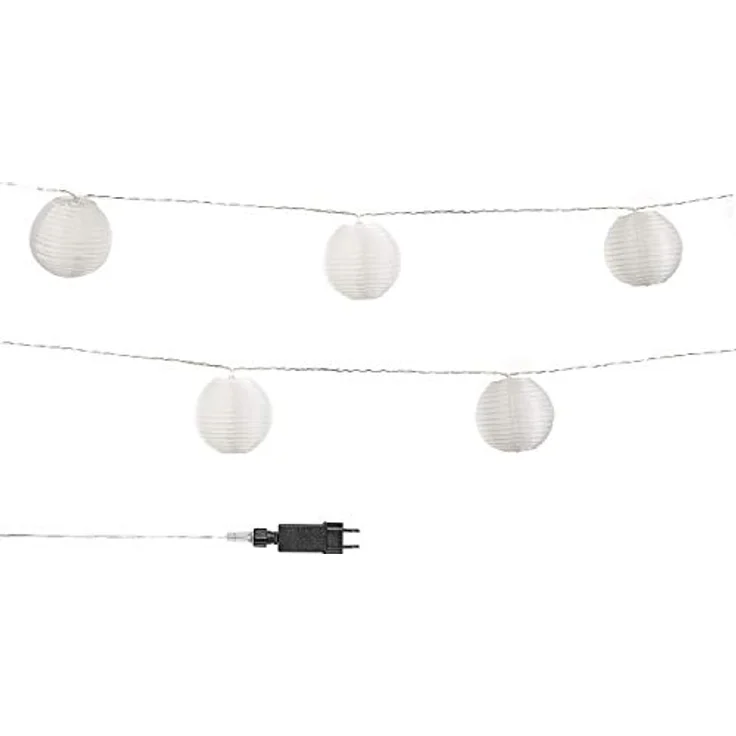 COZY HOME LED-Lichterkette Lampion Lichterkette - Batterie, Stecker und Solar, 20 Lampion LEDs I Timer-Funktion I 7 Meter mit 8 Mod I Wetterfest – Bild 8