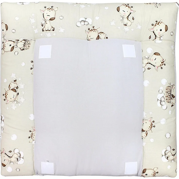 TupTam Wickelauflage inkl. 2 Frotteebezüge Modell MAR02579, Farbe: Giraffe Beige, Größe: 75x80 cm – Bild 5