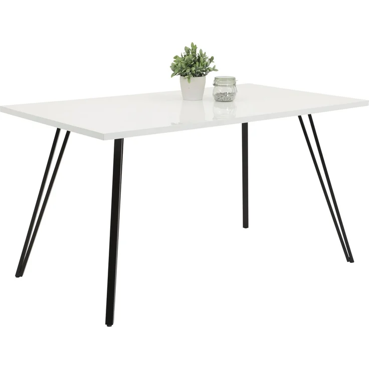 HELA Essgruppe Jenn, (5-tlg), Tisch Hochglanz, 4 Stühle BESTSELLER, Esszimmer Gruppe – Bild 2