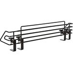 BOMI Herdschutzgitter Herdsicherung Mowi 64-110 cm zum Klemmen, Herd Gitter Schutz Ohne Bohren - Spülmaschinenfest - Rostfrei