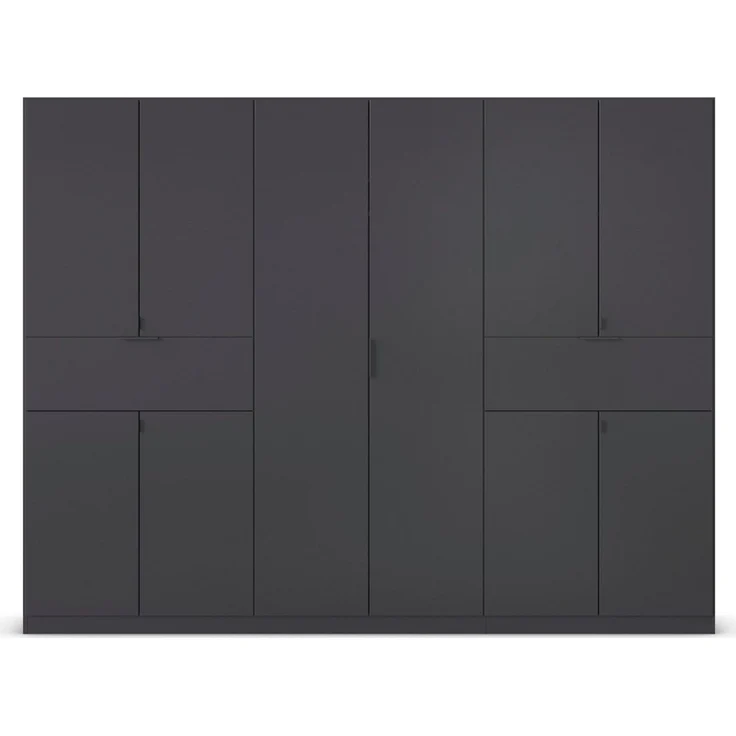 rauch Drehtürenschrank Kleiderschrank Schrank Garderobe Wäscheschrank TICAO (Schubladen in der Höhe variabel positionierbar) mit 2 geräumigen Schubladen, viel Stauraum MADE IN GERMANY – Bild 3