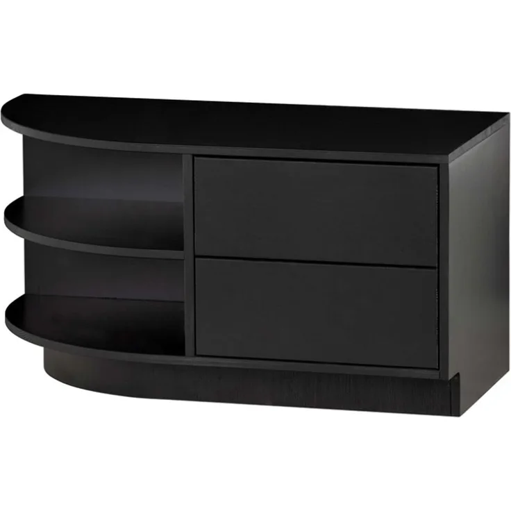 TV Board Fianca aus Kiefernholz Rund, Links