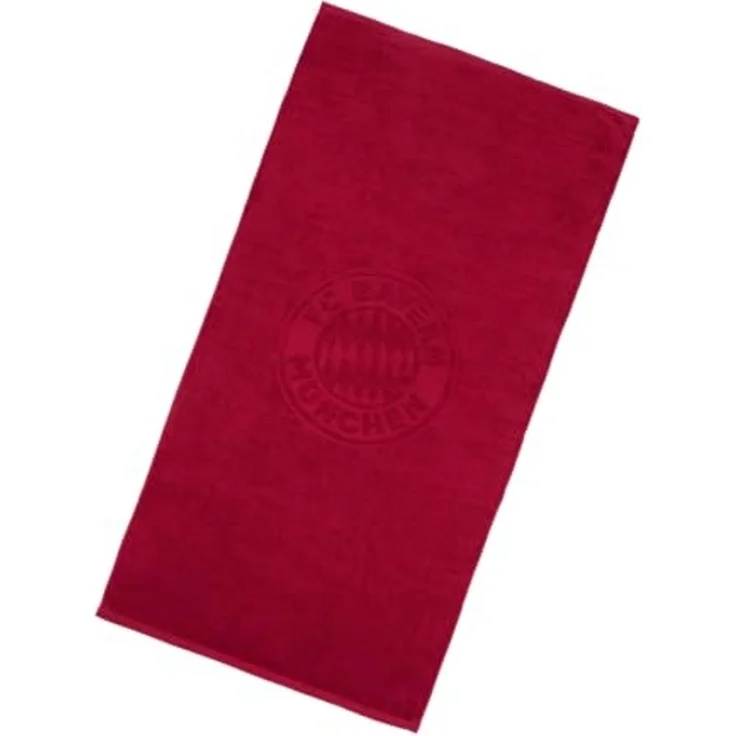FC Bayern München Badetuch FC Bayern München Duschtuch 180 x 90 cm (Bordeaux), 100% Baumwolle – Bild 2