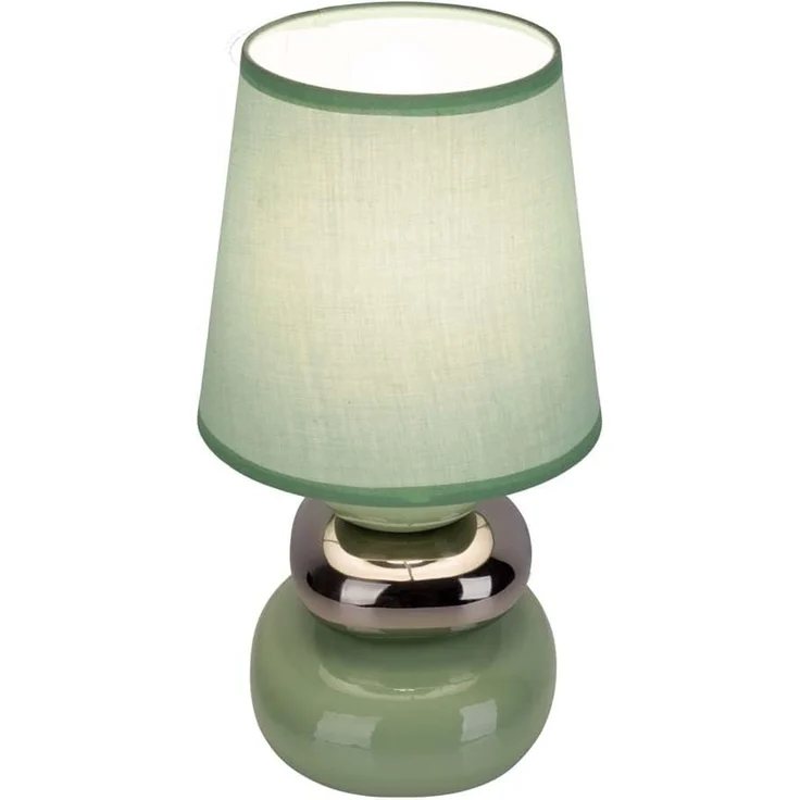 Tischlampe Wohnzimmer Tischleuchte Schlafzimmer Keramik Stoff Mint Grün 3045349 – Bild 8