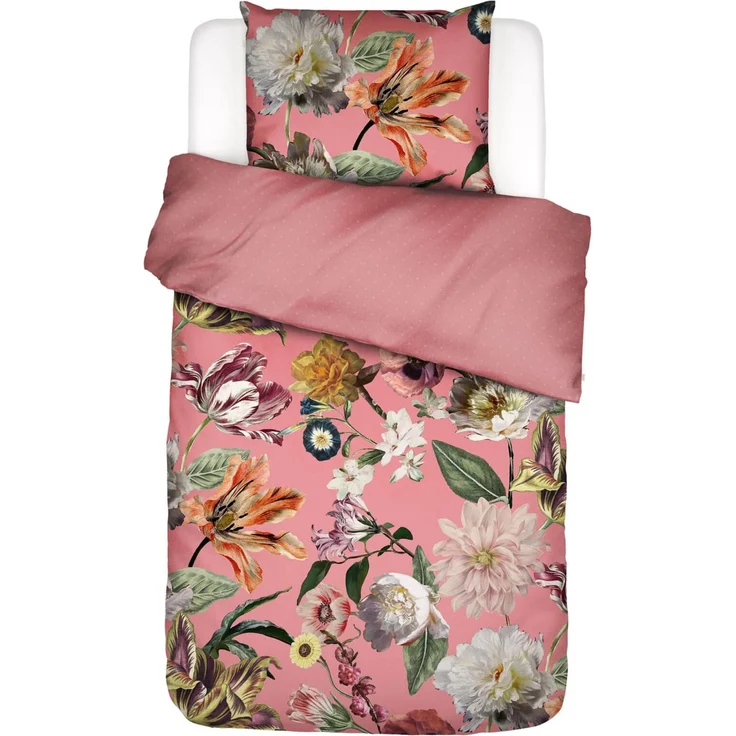 Essenza Bettwäsche Filou Summer Mauve Baumwollsatin, 155 cm x 220 cm