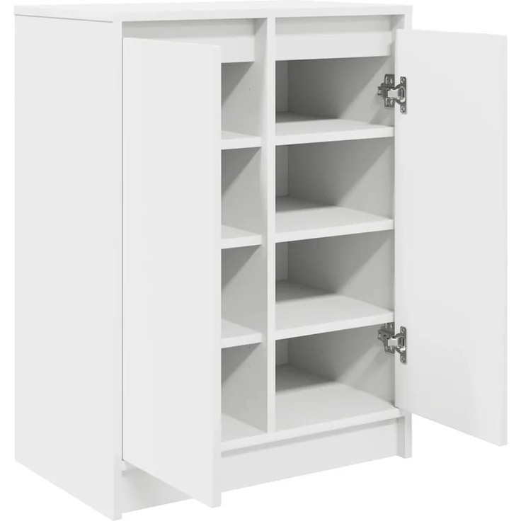vidaXL Schuhschrank Weiß 57x34x76 cm Holzwerkstoff 861868 – Bild 5
