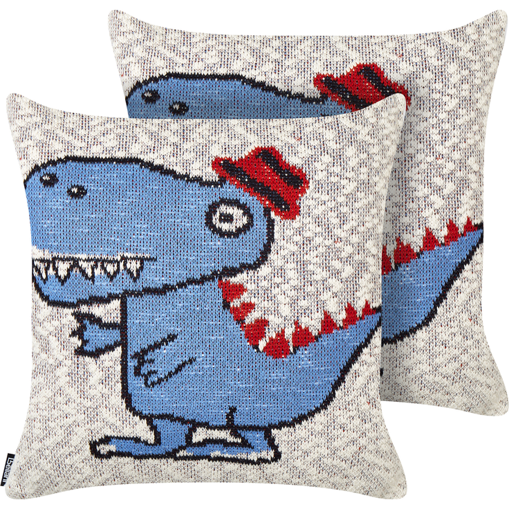 Kissen 2er Set Für Kinder GAMBIR Baumwolle 45 x 45 cm Blau