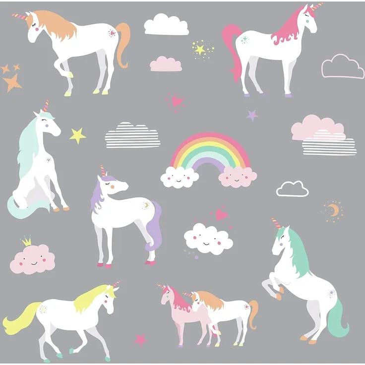 Enhjørning / Unicorn Wallstickers