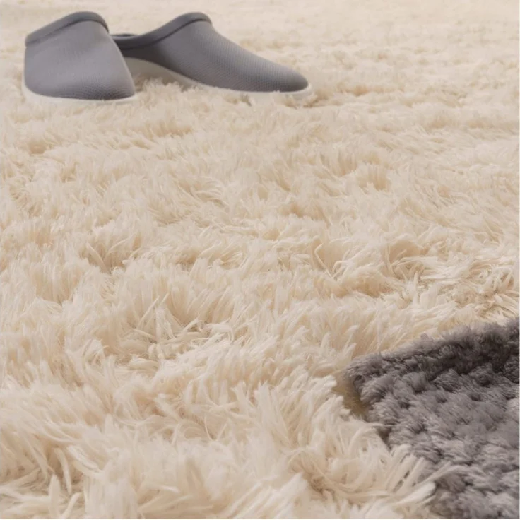 TT Home Teppich Diele, Esszimmer, Flur, Schlafzimmer, Wohnzimmer, Rund, Höhe: 37 mm, Teppich Wohnzimmer Hochflor Langflor Weich Soft Modernes Einfarbiges D – Bild 3