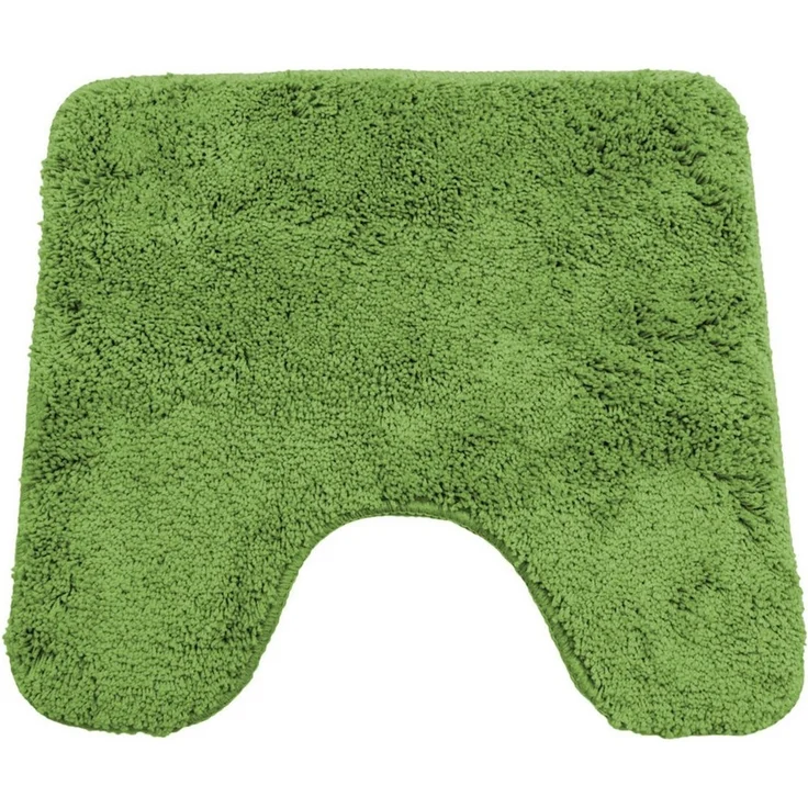 NYVI Badematte WC Vorleger mit Ausschnitt NYVISpa Lasalle Grün Toiletten Teppich, Höhe 20 mm, Polyester, Rutschfest, Saugstark, Schnell Trocknend, Fußbodenheizung geeignet – Bild 5