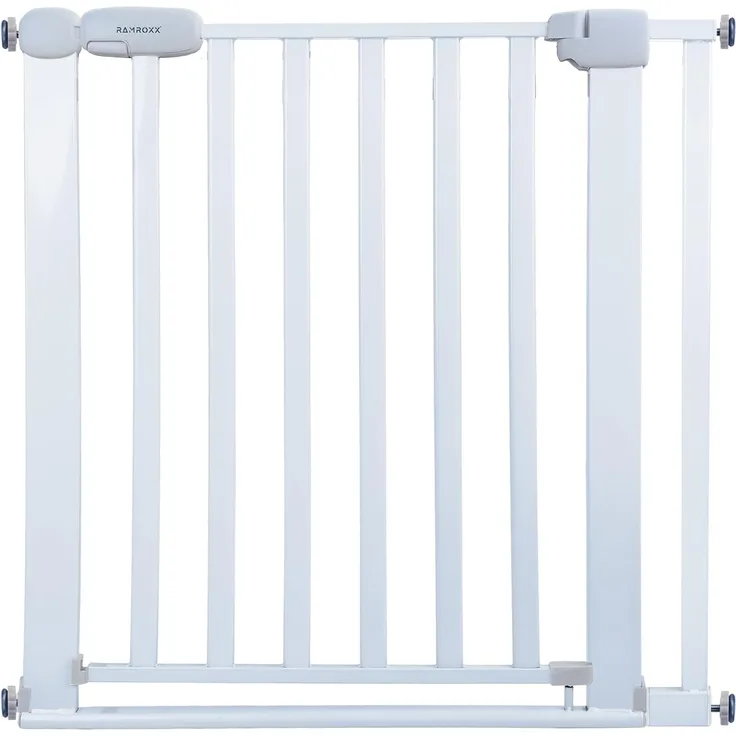 Absperrgitter Treppenschutzgitter weiß für 82-92cm Durchgang 77cm Hoch