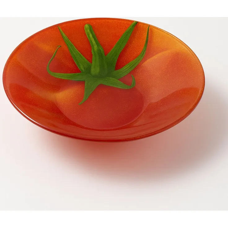 Schale Glas ARIA FRESH Tomatenschale 18x18x4,5 cm rot 1 Stück