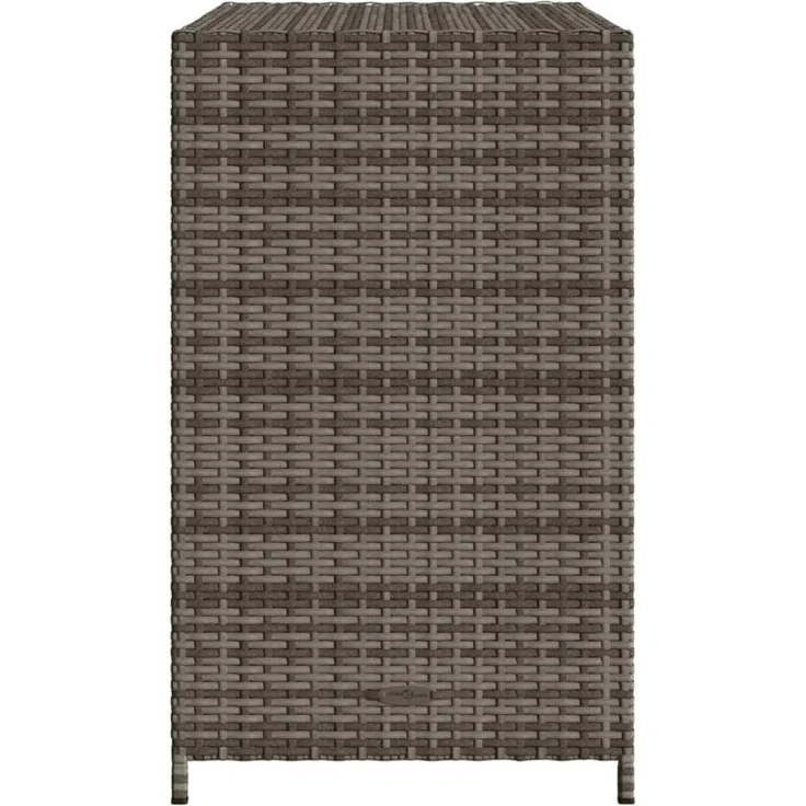 vidaXL Gartenschrank Grau 83x45x76 cm Poly Rattan 365545 – Bild 6