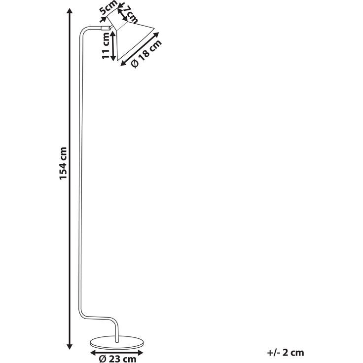 Stehlampe RIMAVA Metall Hellgrün – Bild 2