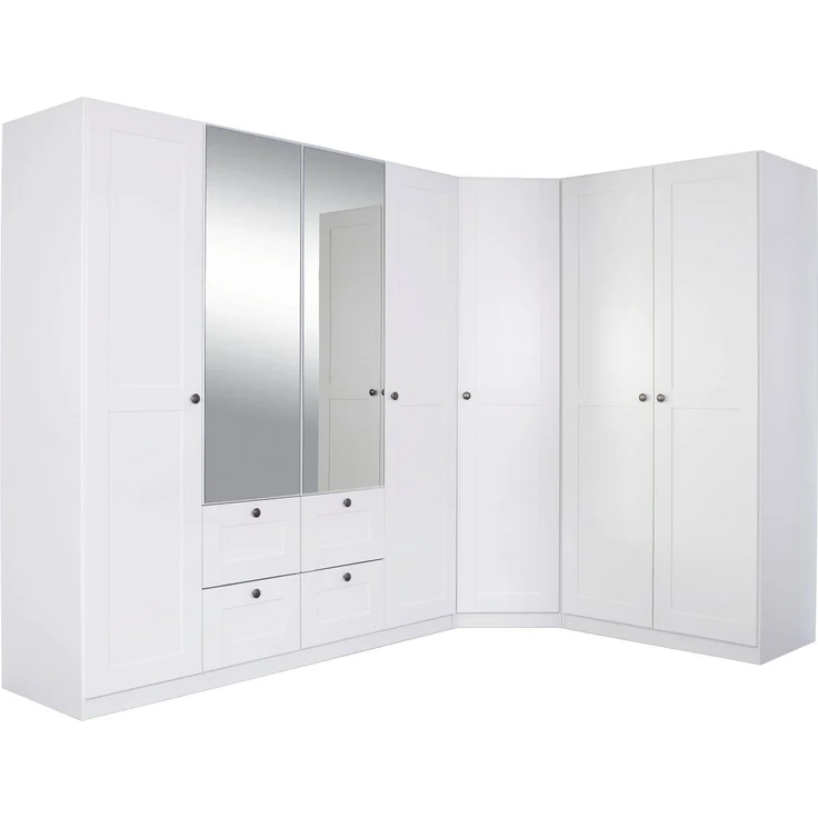 rauch Schrank-Set Skagen, (3-St), Eckschrank, 2- und 4-trg. Schrank mit Schubkästen und Spiegel – Bild 5