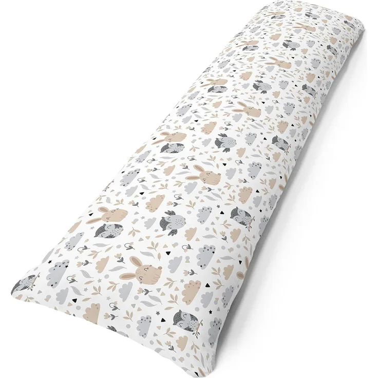 Amilian Seitenschläferkissen 150 cm x 40 cm (Made in EU), Stillkissen, Lagerungskissen, Schwangerschaftskissen zum Schlafen, Pregnancy Pillow, Lagerungskissen mit Bezug