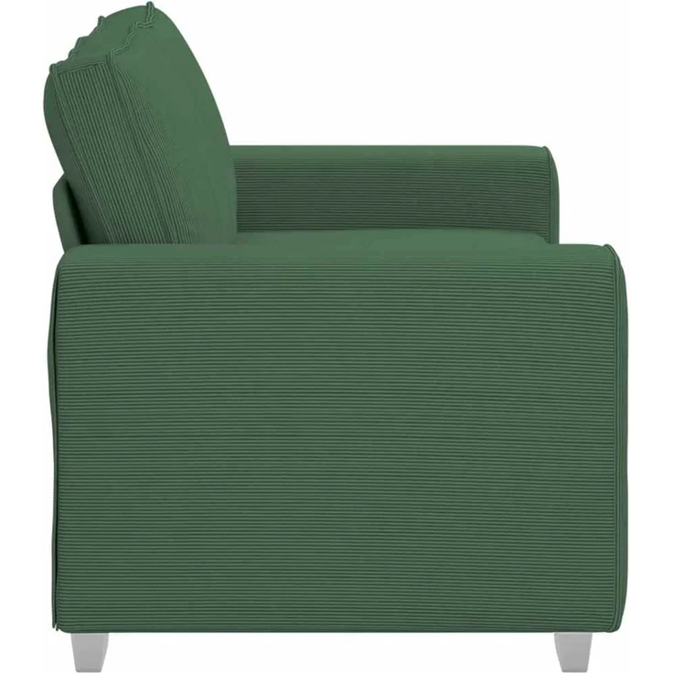 vidaXL Zweisitzer-Sofa Dunkelgrün 160x77x82 cm Cordstoff 4105197 – Bild 4