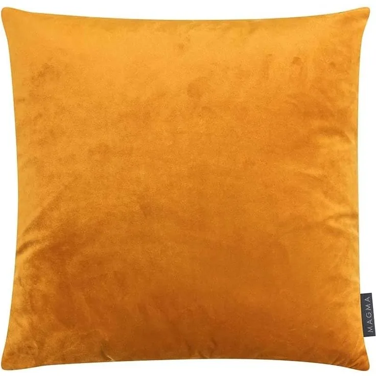 Magma Dekokissenhülle Samt Uni|40x40 cm| senf