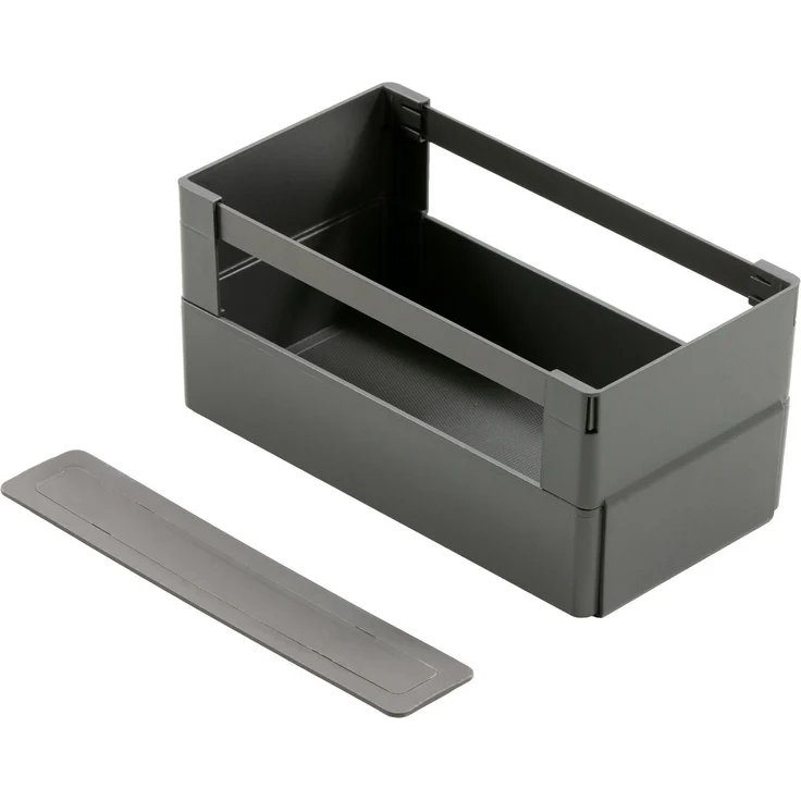 FACKELMANN Aufbewahrungsbox 23 cm breit, Anthrazit, für Waschbeckenunterschrank – Bild 1